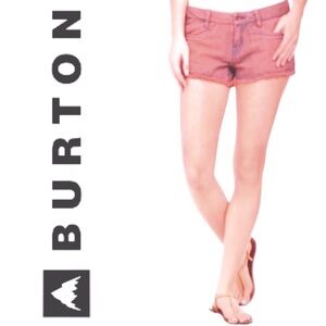 BURTON❤️Bittersweet Skimmer Denim Red Cutoffs